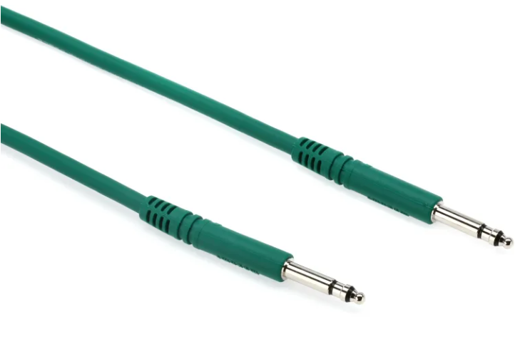 Mogami PJM 1805 Bantam TT Patch Cable - 18 inch Green