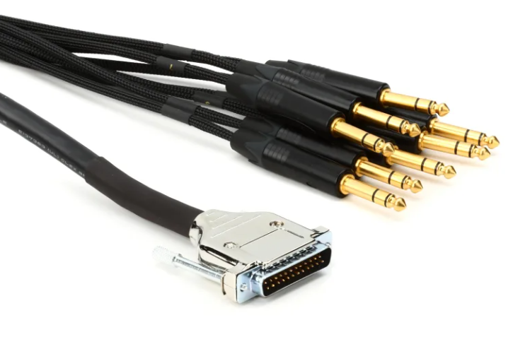 Mogami Gold DB25-TRS 8-channel Analog Interface Cable - 5 foot