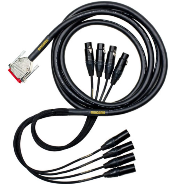 Mogami Gold DB25-XLRF 8-channel Analog Interface Cable - 30'
