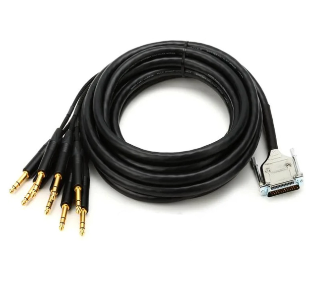Mogami Gold DB25-TRS 8-channel Analog Interface Cable - 5 foot