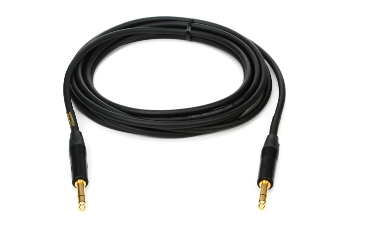 Mogami GOLD TRS-TRS-15 Balanced 1/4-inch TRS Male to 1/4-inch TRS Male Patch Cable - 15 foot