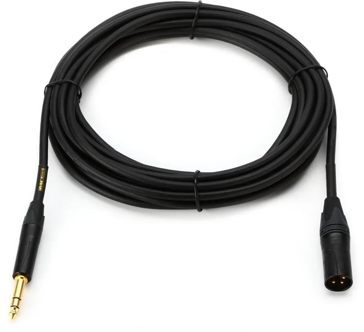 Mogami Gold TRSXLRM-25 Balanced 1/4-inch TRS Male to XLR Male Patch Cable - 25 foot