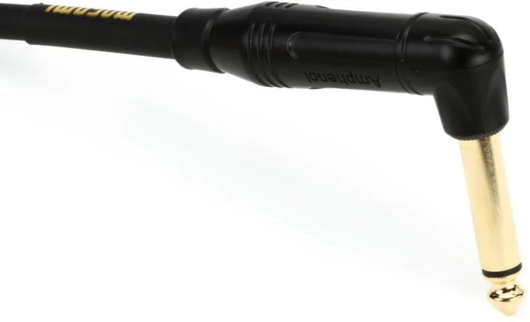 Mogami Gold Instrument 3RR Right Angle to Right Angle Instrument Cable - 3 foot