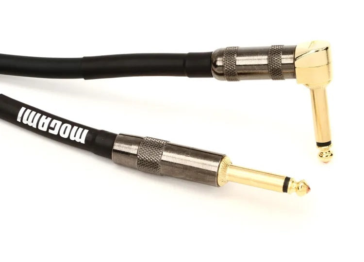 Mogami Platinum Guitar 06R Straight to Right Angle Instrument Cable - 6 foot