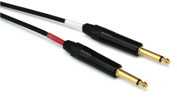 Mogami Gold 3.5 2 TS 20 Accessory Cable - 3.5mm TRS Male to Dual 1/4-inch TS Male Left/Right - 20-foot