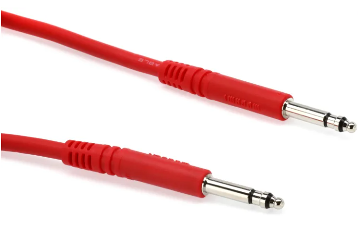 Mogami PJM 2402 Bantam TT Patch Cable - 24 inch Red