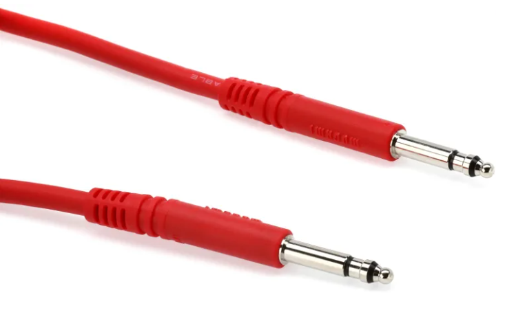 Mogami PJM 1802 Bantam TT Patch Cable - 18 inch Red