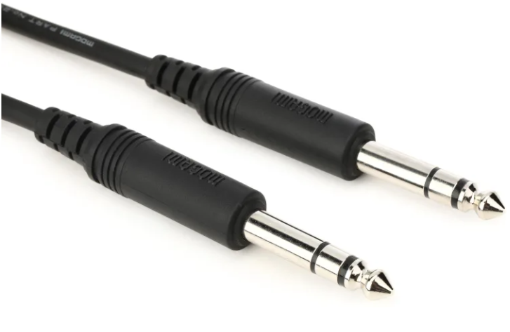 Mogami Pure Patch SS Cable - 1/4-inch TRS Male to 1/4-inch TRS Male - 2 foot