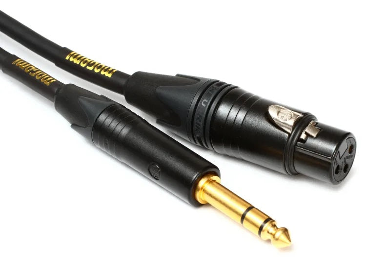 Mogami Gold TRSXLRF-15 Balanced XLR Female to 1/4-inch TRS Male Patch Cable - 15 foot Demo