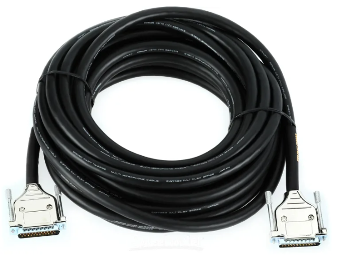 Mogami Gold DB25-DB25 8-channel Analog Interface Cable - 50'