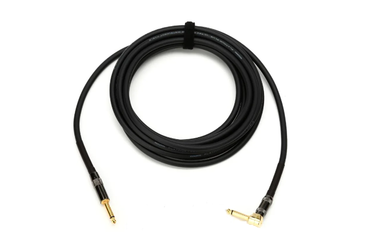 Mogami Platinum Guitar R Cable - 1/4-inch TS to Right Angle 1/4-inch TS Cable - 20 foot