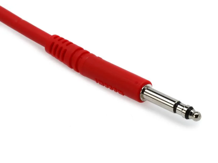 Mogami PJM 1202 Bantam TT Patch Cable - 12 inch Red