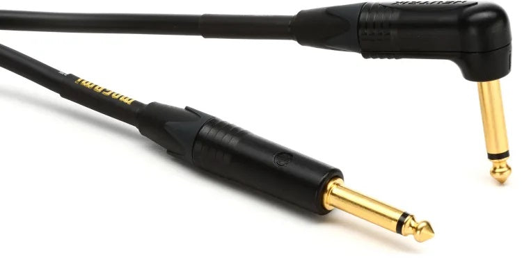Mogami Gold Instrument 02R Straight to Right Angle Pedal Cable - 2 foot