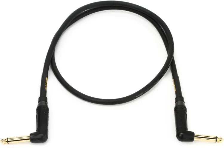 Mogami Gold Instrument 3RR Right Angle to Right Angle Instrument Cable - 3 foot