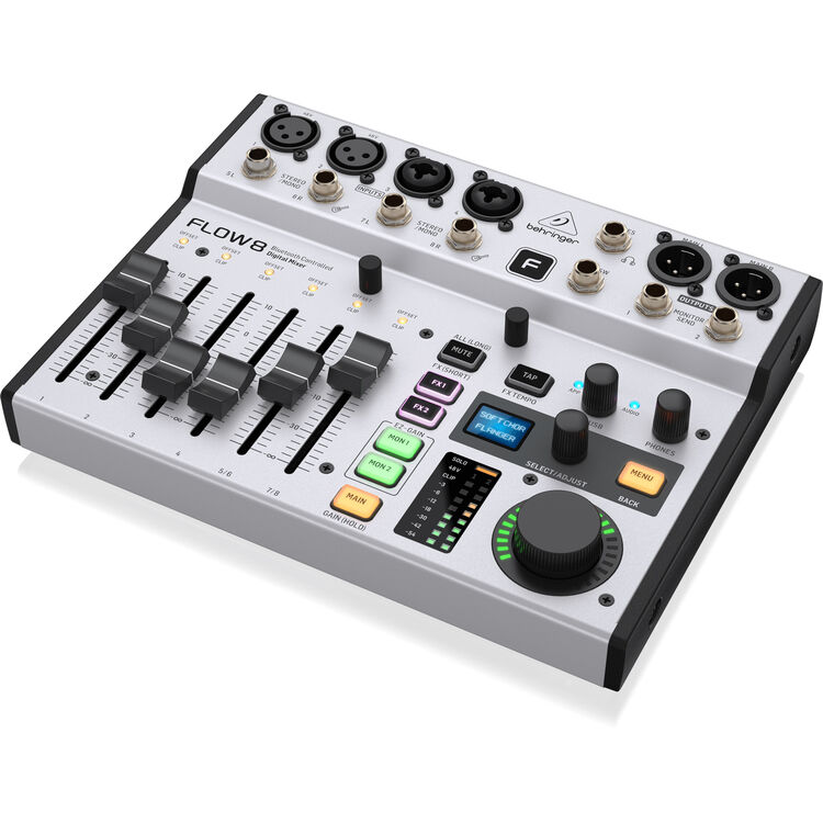 Behringer FLOW 8 Digital Mixer with Bluetooth Audio and Wireless Control