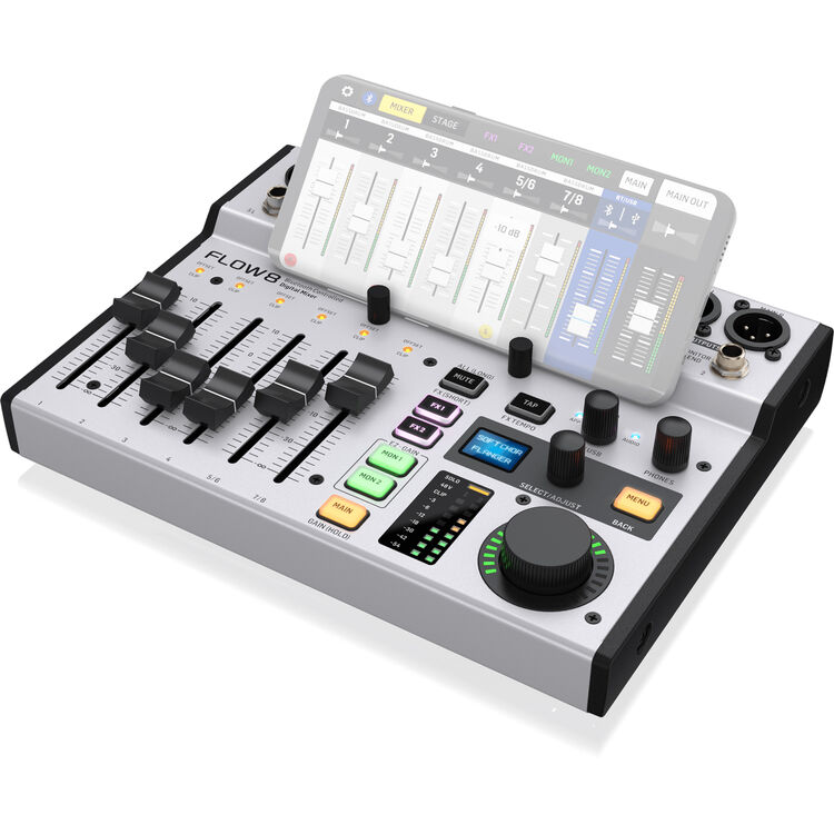 Behringer FLOW 8 Digital Mixer with Bluetooth Audio and Wireless Control