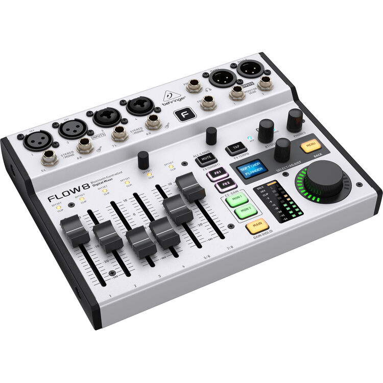 Behringer FLOW 8 Digital Mixer with Bluetooth Audio and Wireless Control