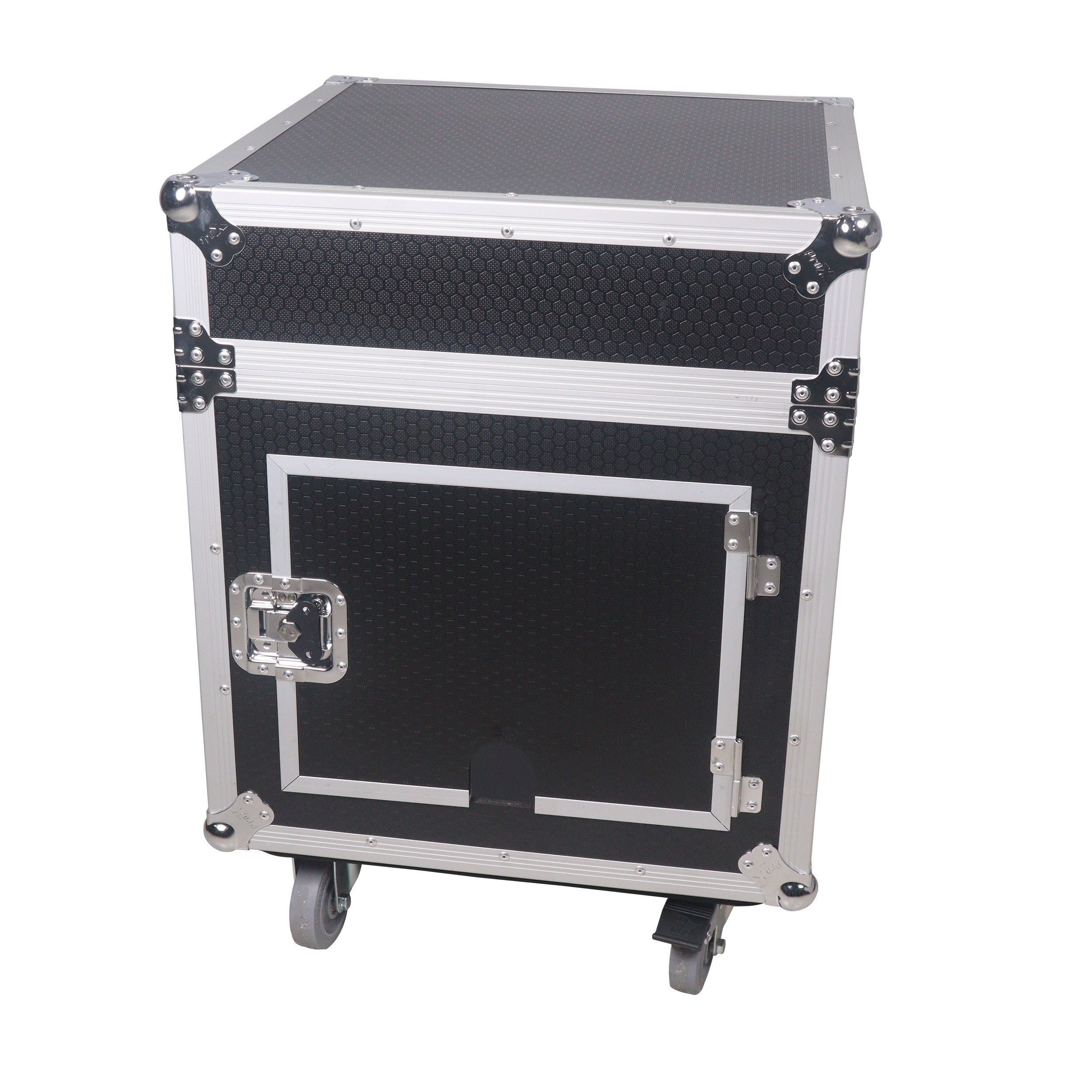 ProX 10U Vertical Rack Mount Flight Case with 10U Top for Mixer Combo ...