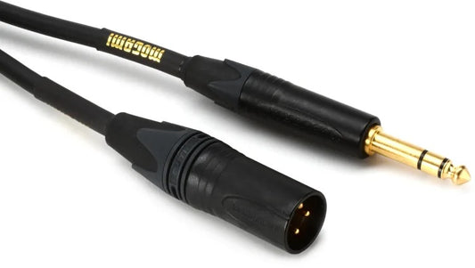 Mogami Gold TRSXLRM-50 Balanced 1/4-inch TRS Male to XLR Male Patch Cable - 50 foot