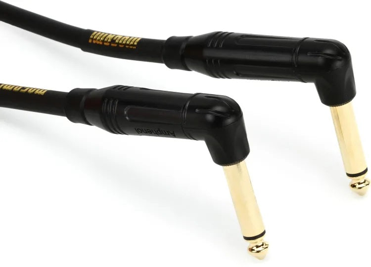 Mogami Gold Instrument 10RR Right Angle to Right Instrument Cable - 10 foot