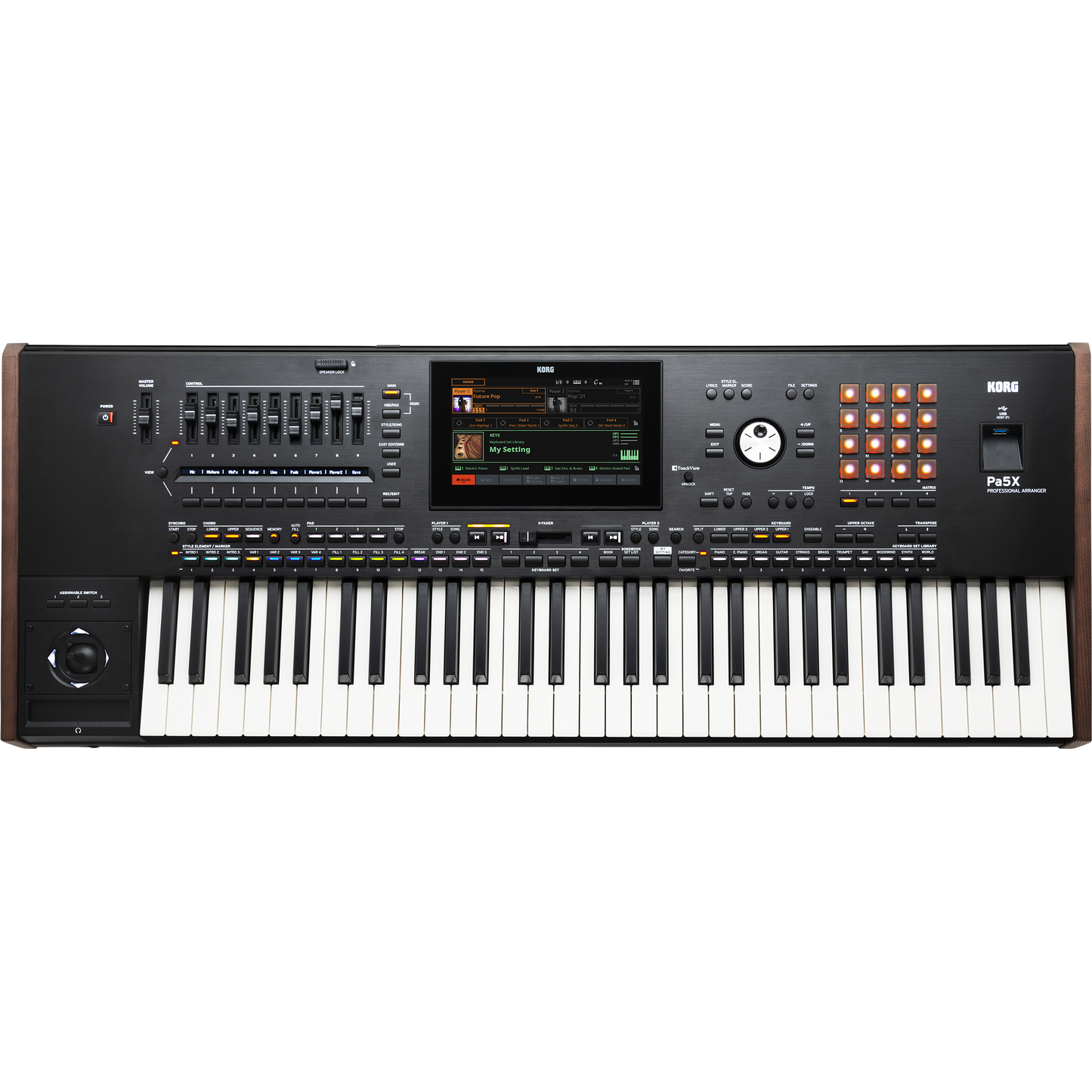 Korg Pa5X 76-Key Professional Arranger Keyboard