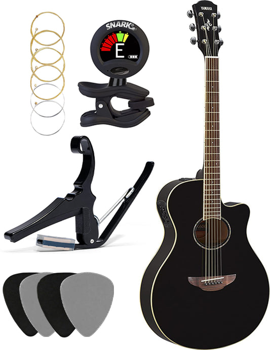 Yamaha APX600 Acoustic Electric Guitar Package - Black